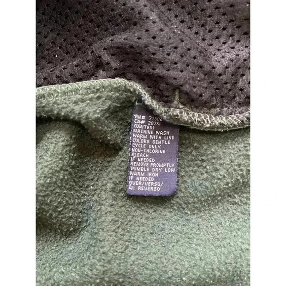 Vintage 90s Tommy Hilfiger Quarter Zip Fleece Pullover Logo Jacket Sz XL FLAW - Picture 12 of 13